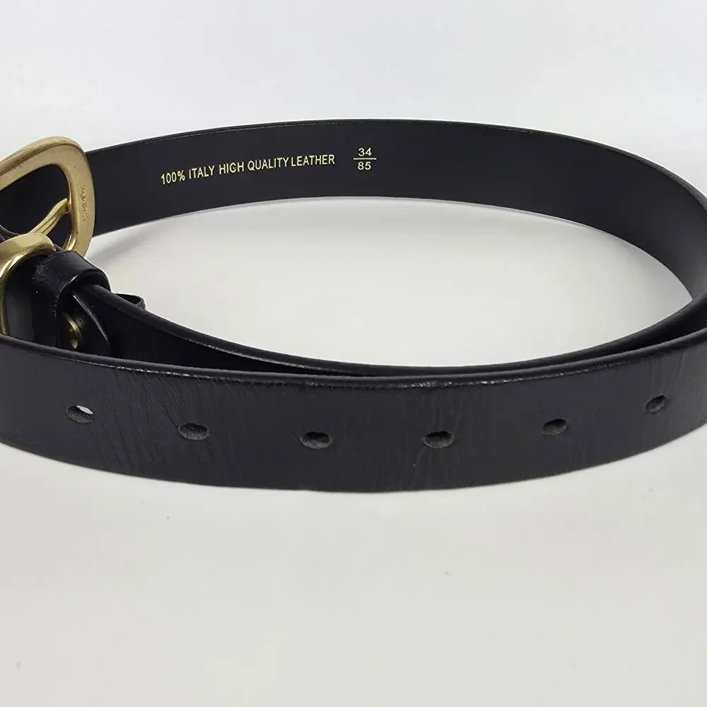WOLKSPRONG WOMEN’S BLACK HANDMADE 100% ITALIAN LEATHER 34